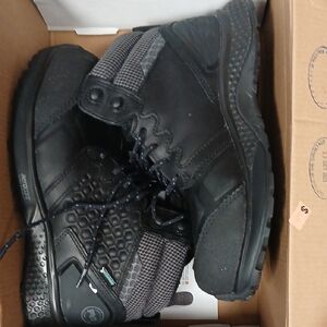 Timberland Womens Black and Gray Lace-Up Boots